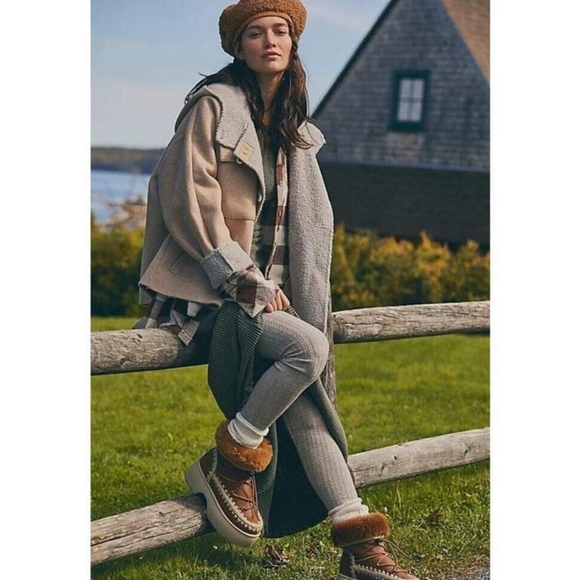 Free People MOU Lunar Landing Snow Platform Boots Size/38 - Picture 10 of 10